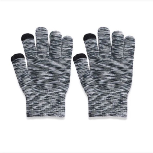 SO magic style knit gloves Woman's Juniors black ivory & Spacedye set - Picture 14 of 16